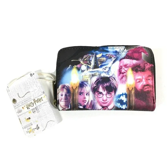 Loungefly Harry Potter Trilogy Sorcerers Stone Zip Around Wallet - Picture 2 of 15